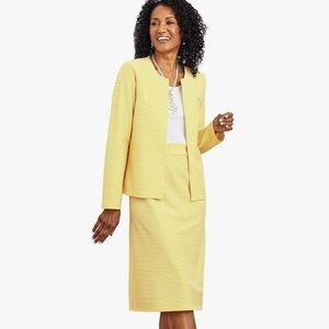 Classic Yellow Tank Dress w/Jacket Set